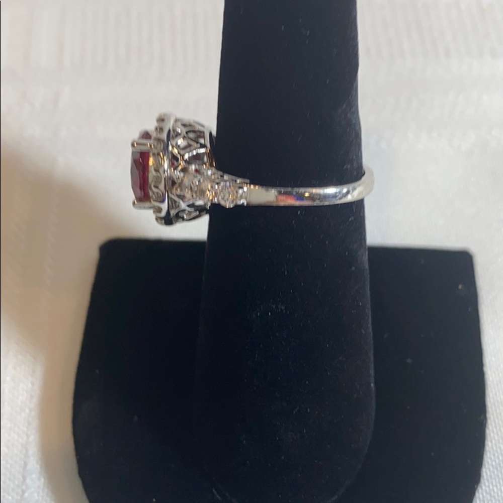 Ruby & Cz Ring - image 3